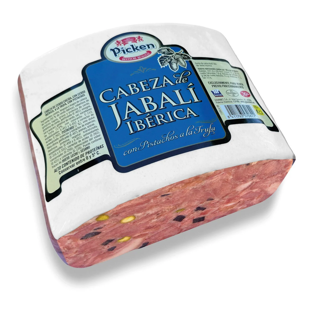 Fromage de tête de sanglier ibérique à la truffe et aux pistaches (1%) Picken