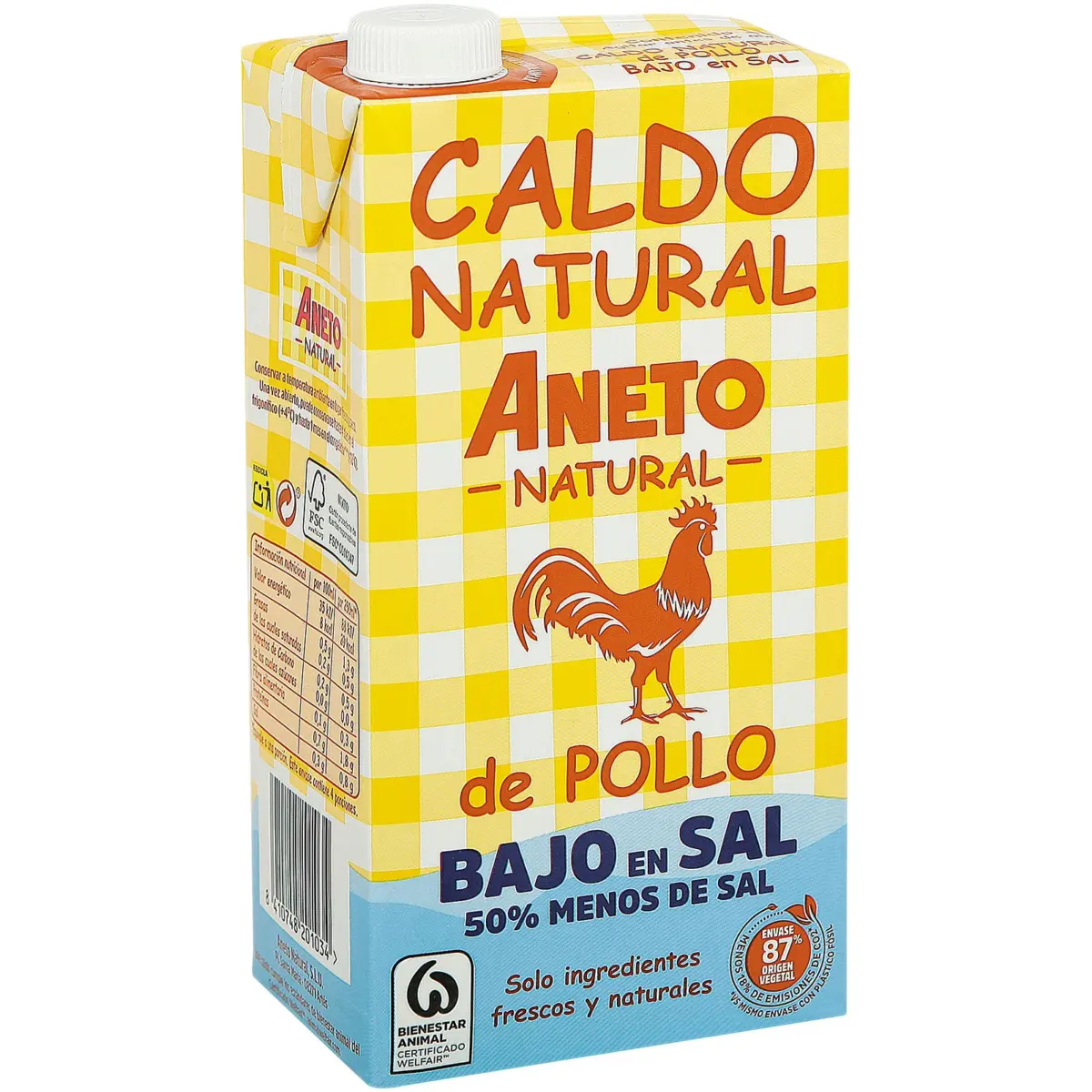 Low-salt chicken stock Aneto