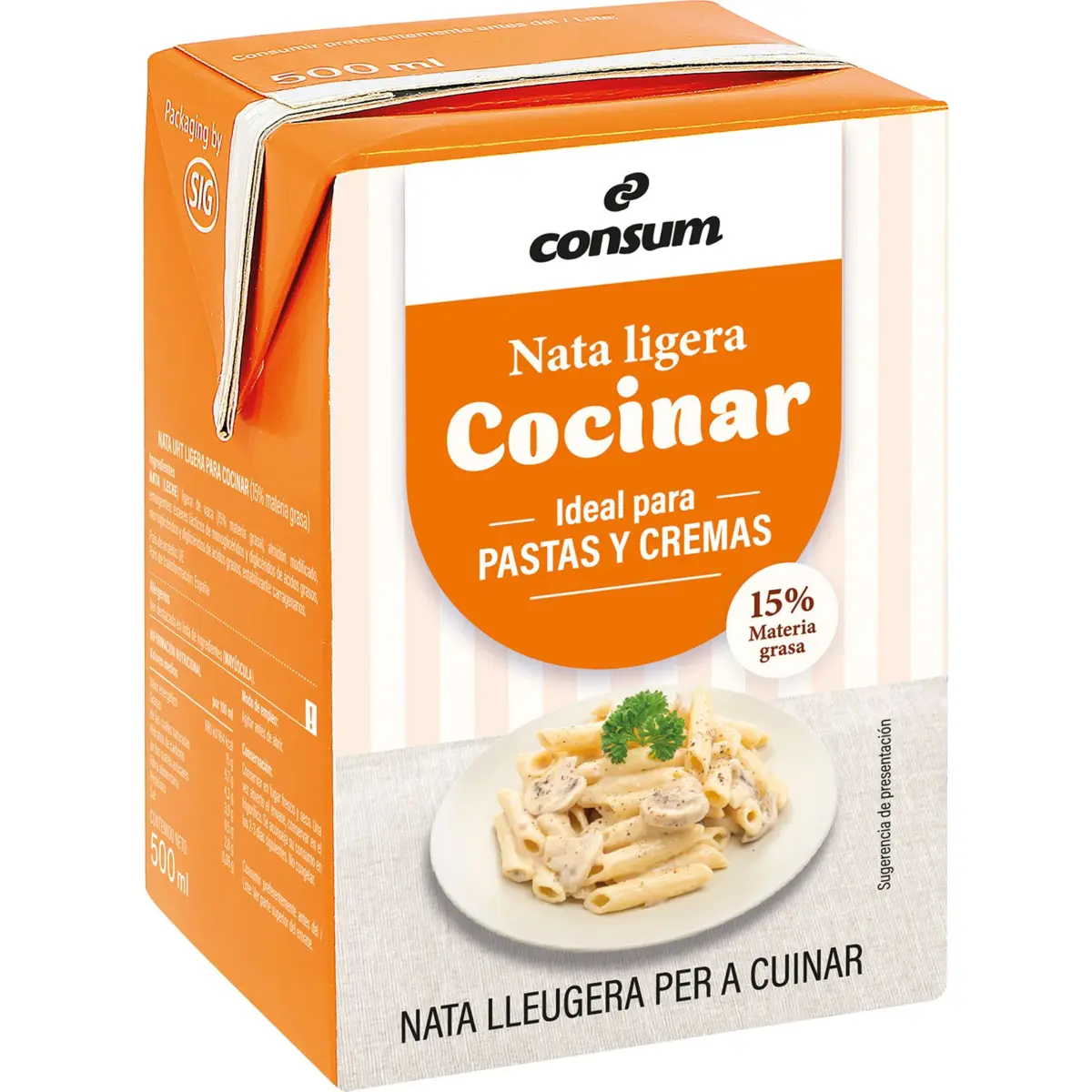Cooking cream carton Consum