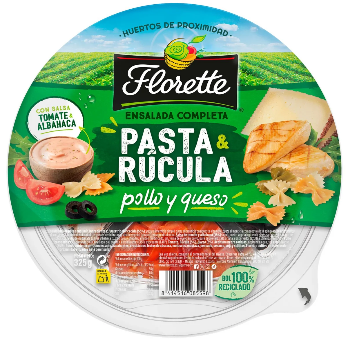 Kompletter Nudelsalat mit Rucola Florette