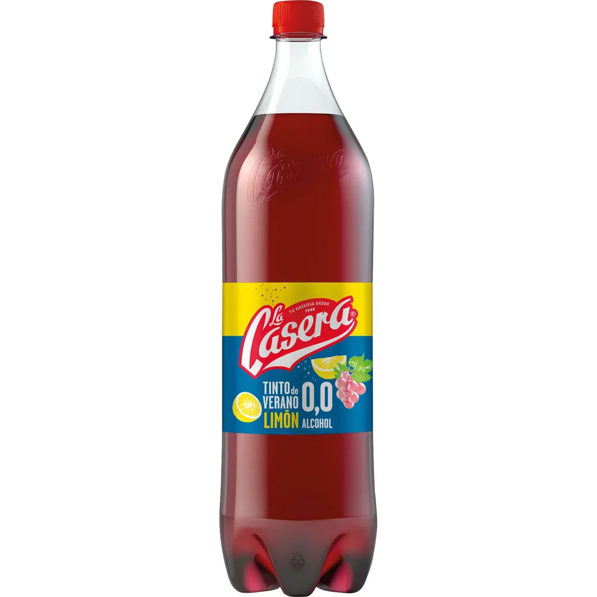 Tinto de Verano Limón0.0 sin Alcohol Botella Pet La Casera