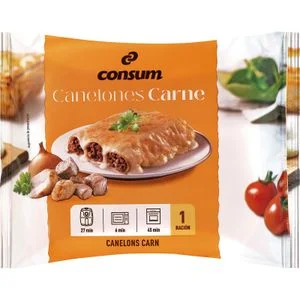 Canelones de Carne con Bechamel Consum