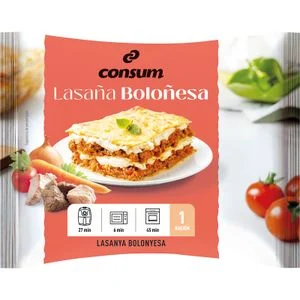 Lasaña Boloñesa con Bechamel Consum