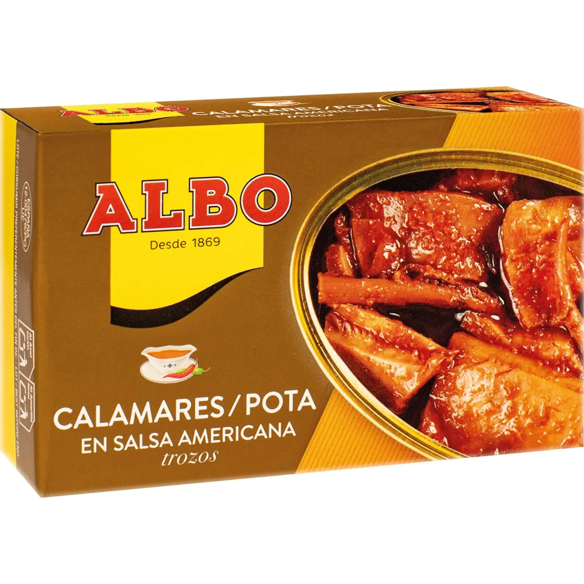 Squid in American sauce Albo