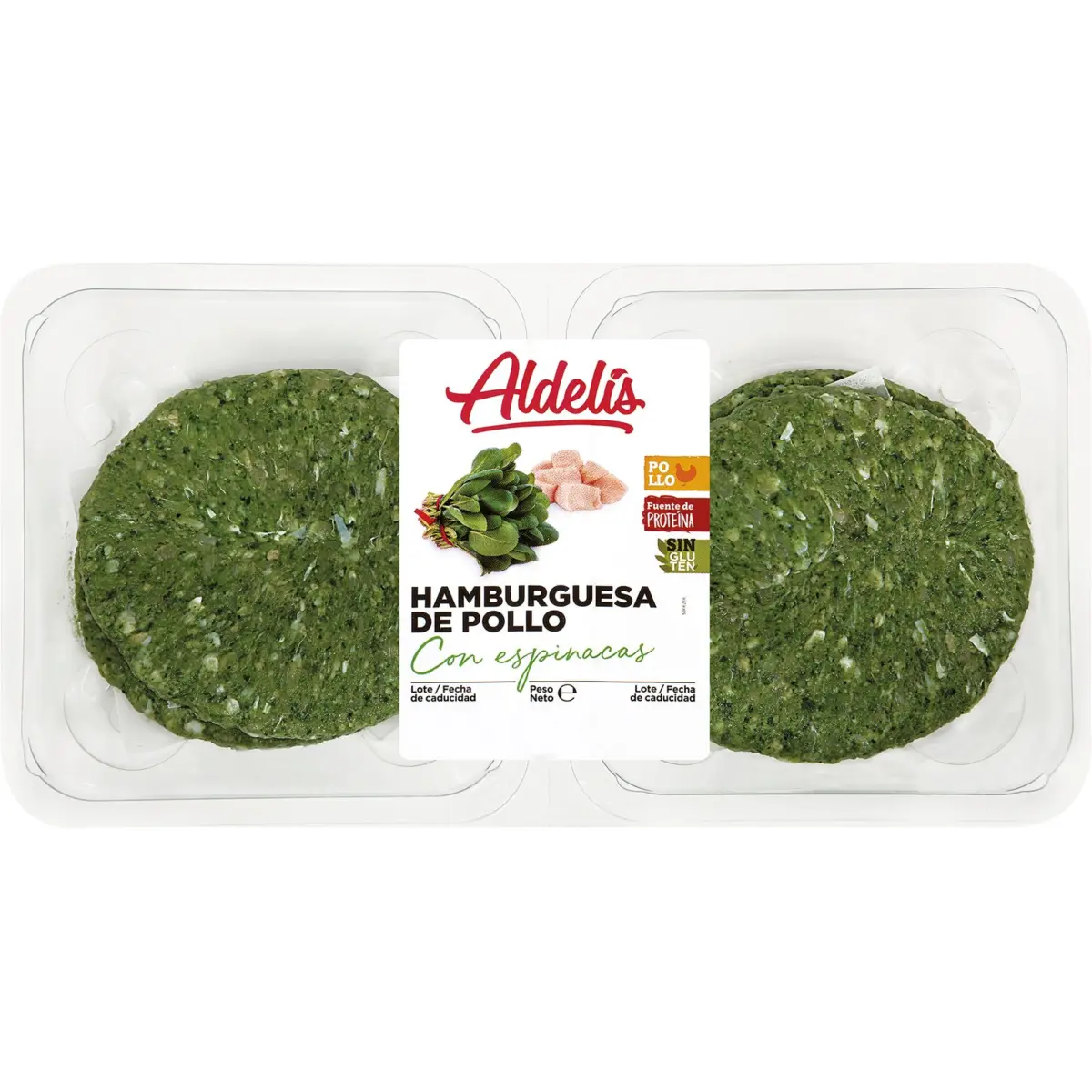 Куриный бургер со шпинатом Aldelis