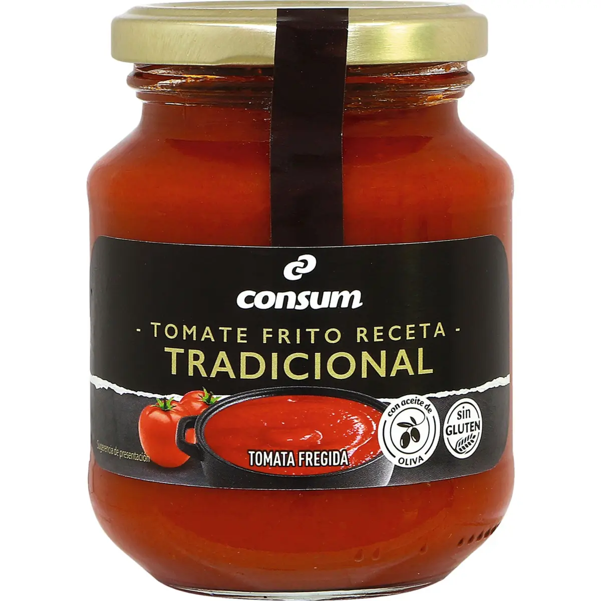 Sauce tomate recette traditionnelle, bocal Consum