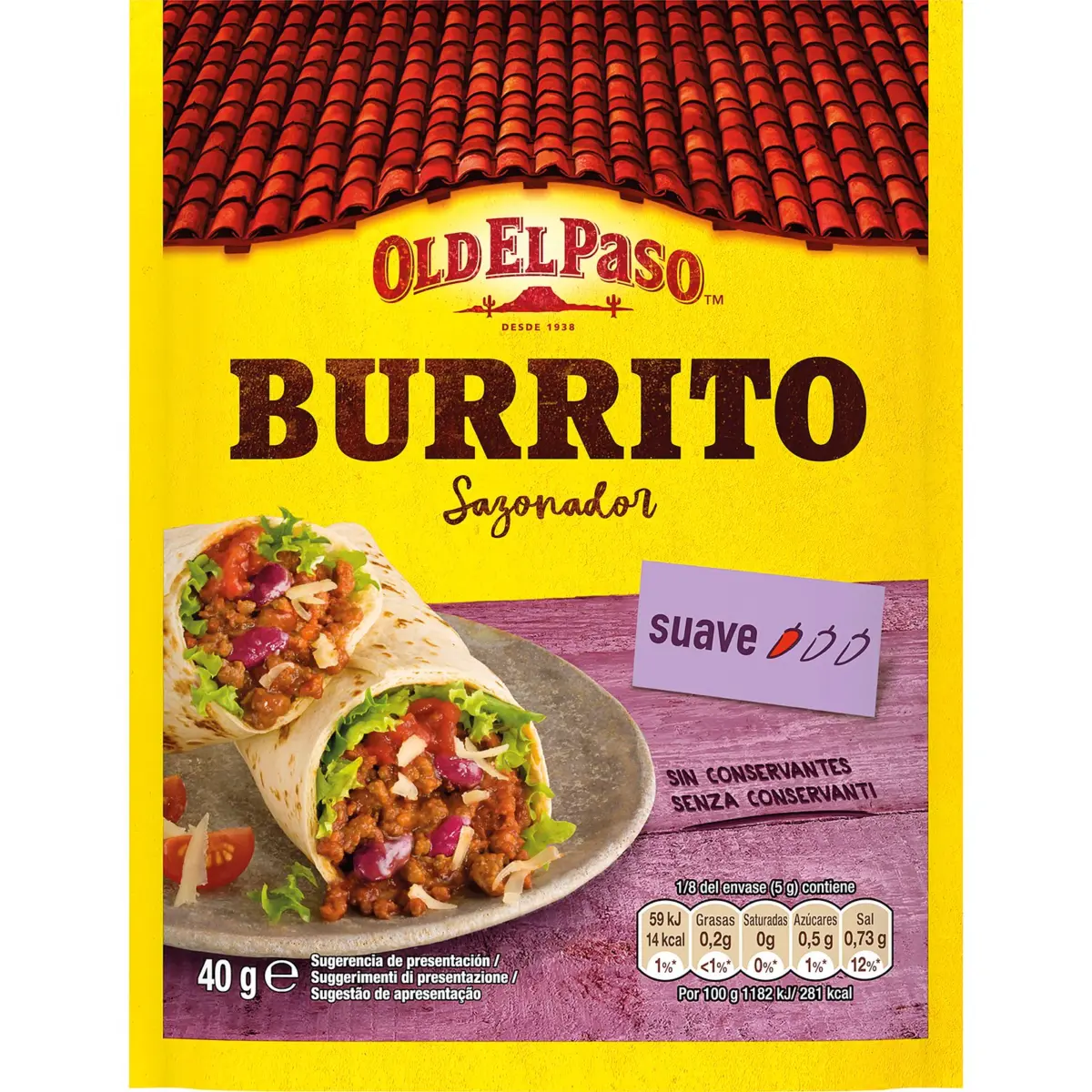 Burrito seasoning, sachet Old El Paso