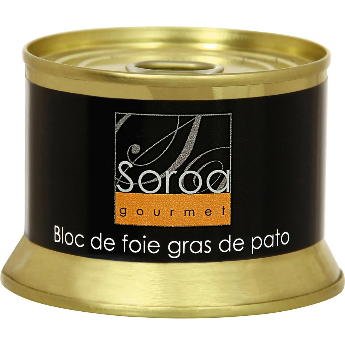 Duck foie gras block, tin Soroa