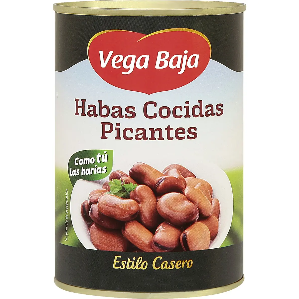 Spicy cooked broad beans, tin Vega Baja