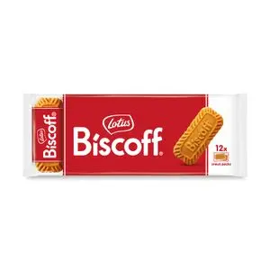 Карамелизированное печенье Lotus Biscoff, 12 упаковок по 2 шт.