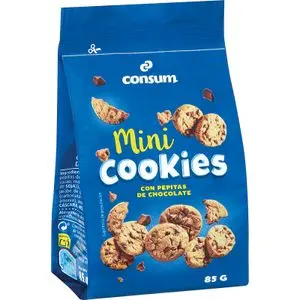 Мини-печенье с шоколадной крошкой Consum