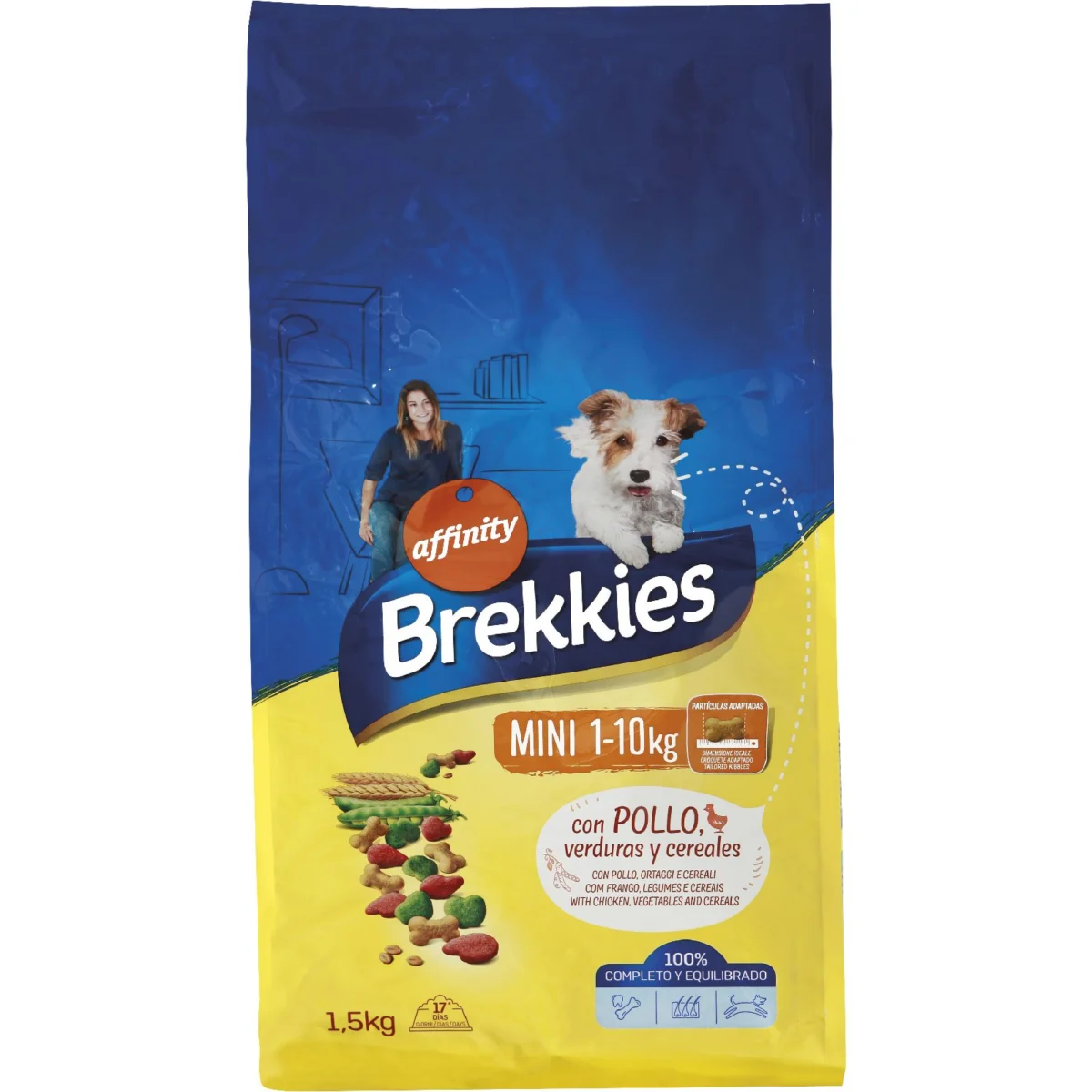 Comida para Perros Mini Pollo y Verduras Brekkies