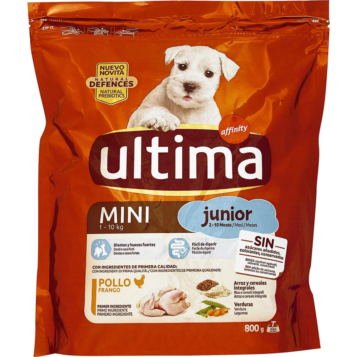 Comida Seca Perros Mini Junior Pollo Ultima