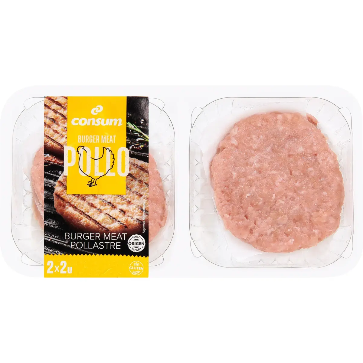 Burgers de poulet, 4 unités Consum