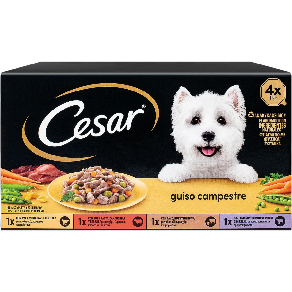 Nassfutter für Hunde in Bauernsoße Cesar