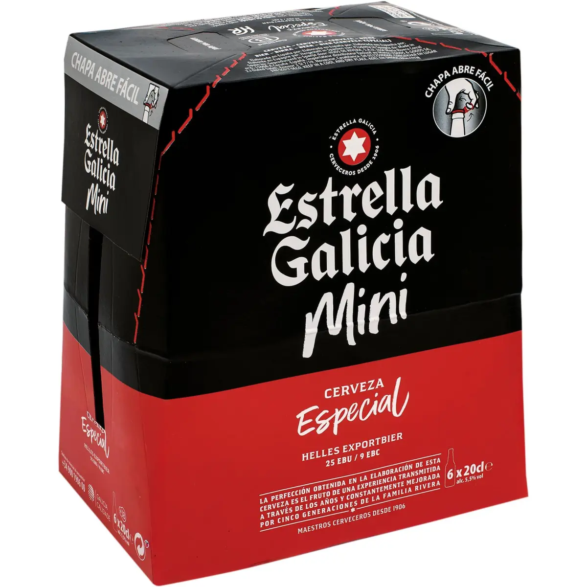 Cerveza Botella Cristal Pack-6 E.galicia