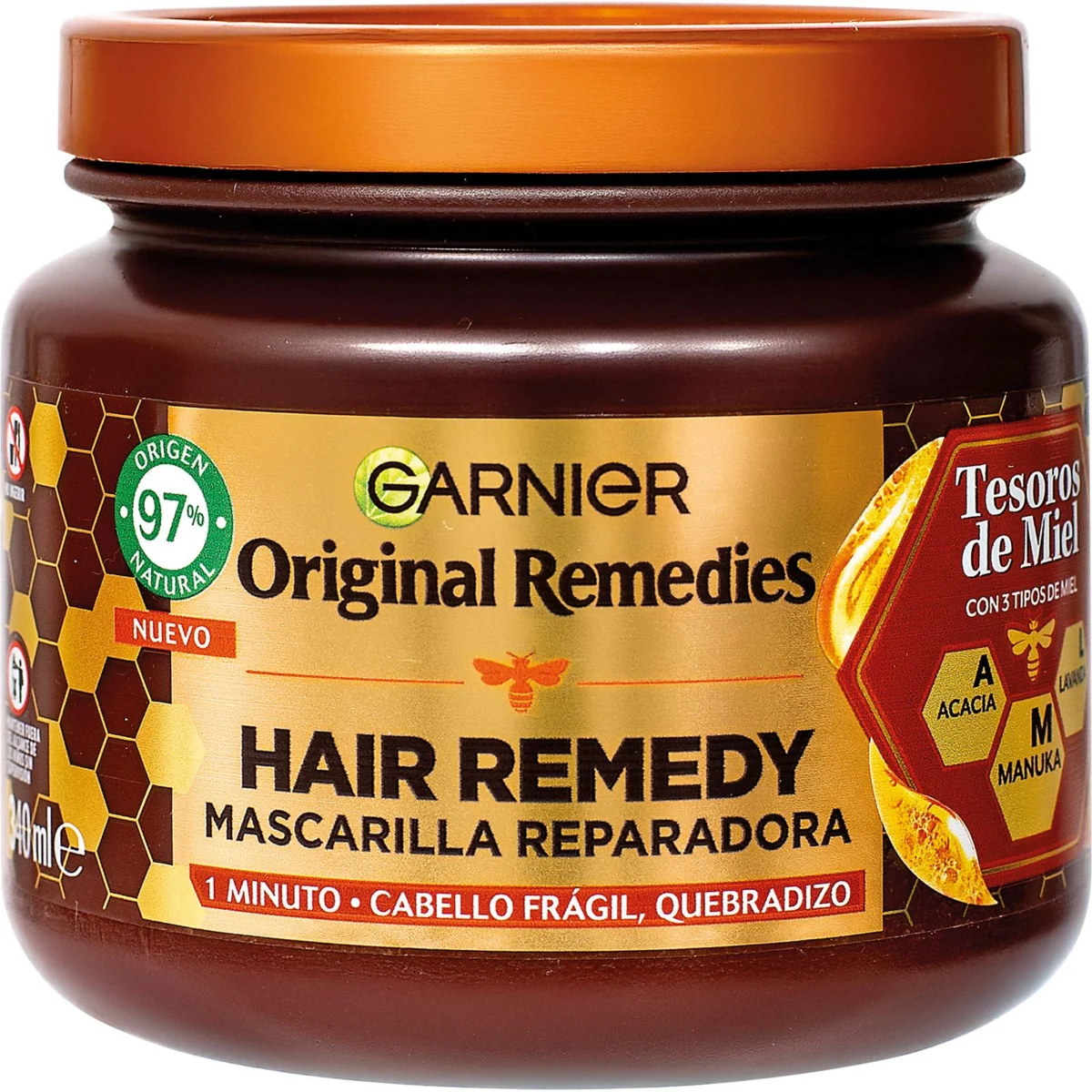 Mascareta reparadora Tesoro de Miel Or.remedies
