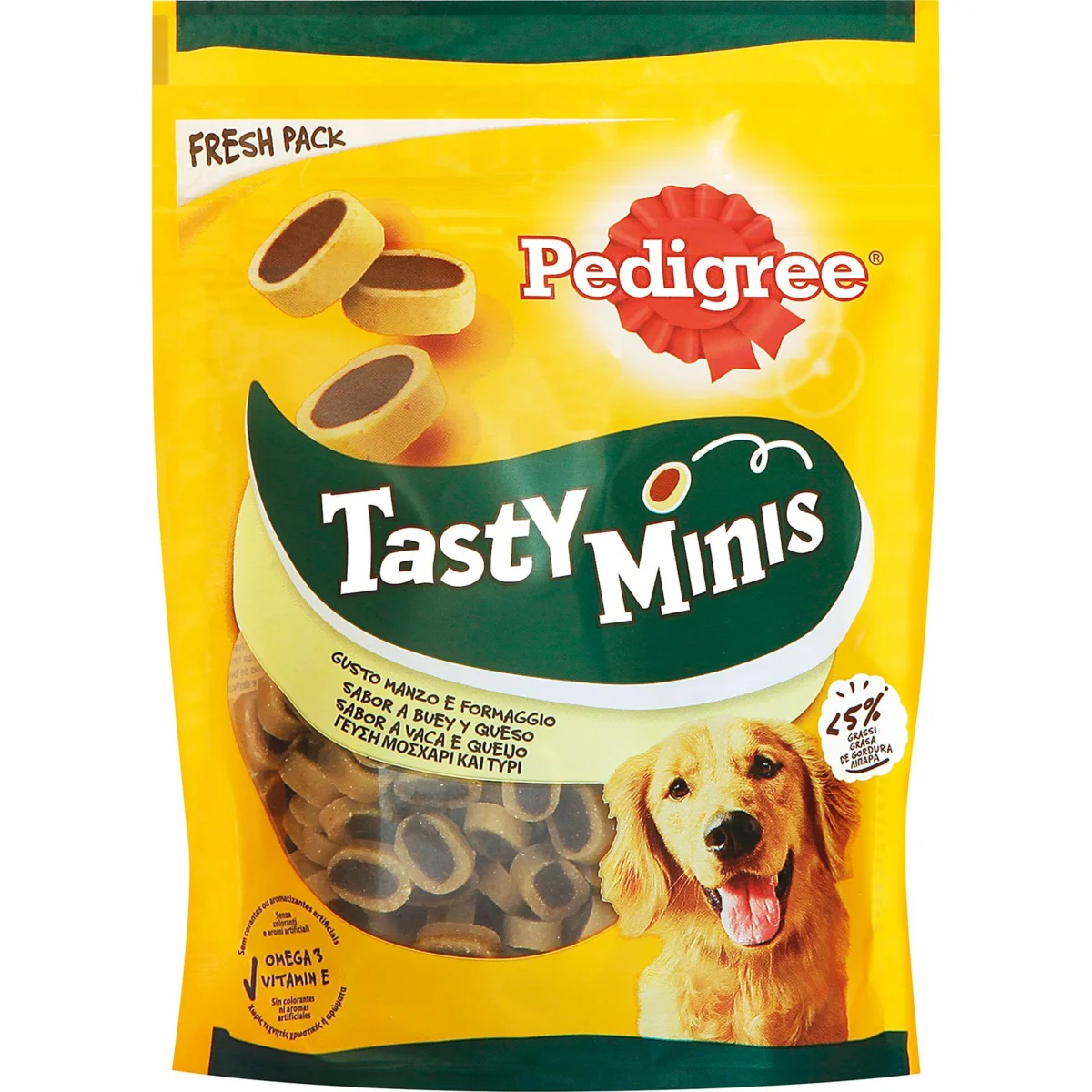 Snack per a gossos Tasty Cheesy Bites Pedigree