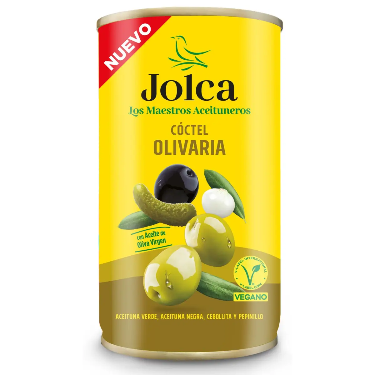 Cocktail Aceituna Verde Negra-Cebollita-Pepinillo Jolca