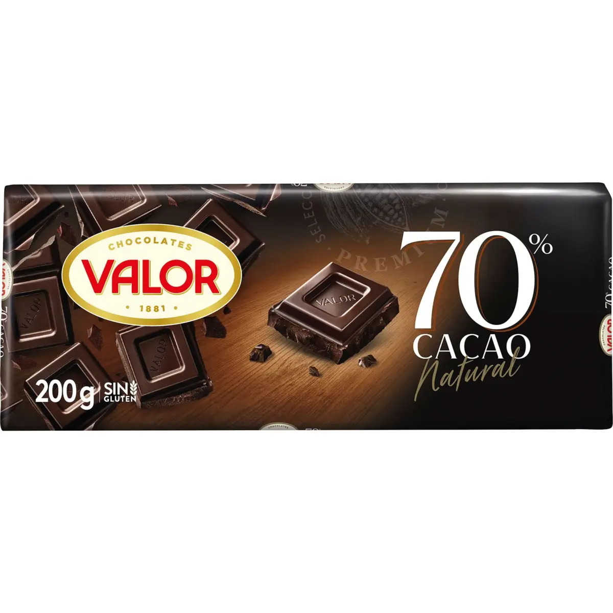 Xocolata negra 70% cacau Valor