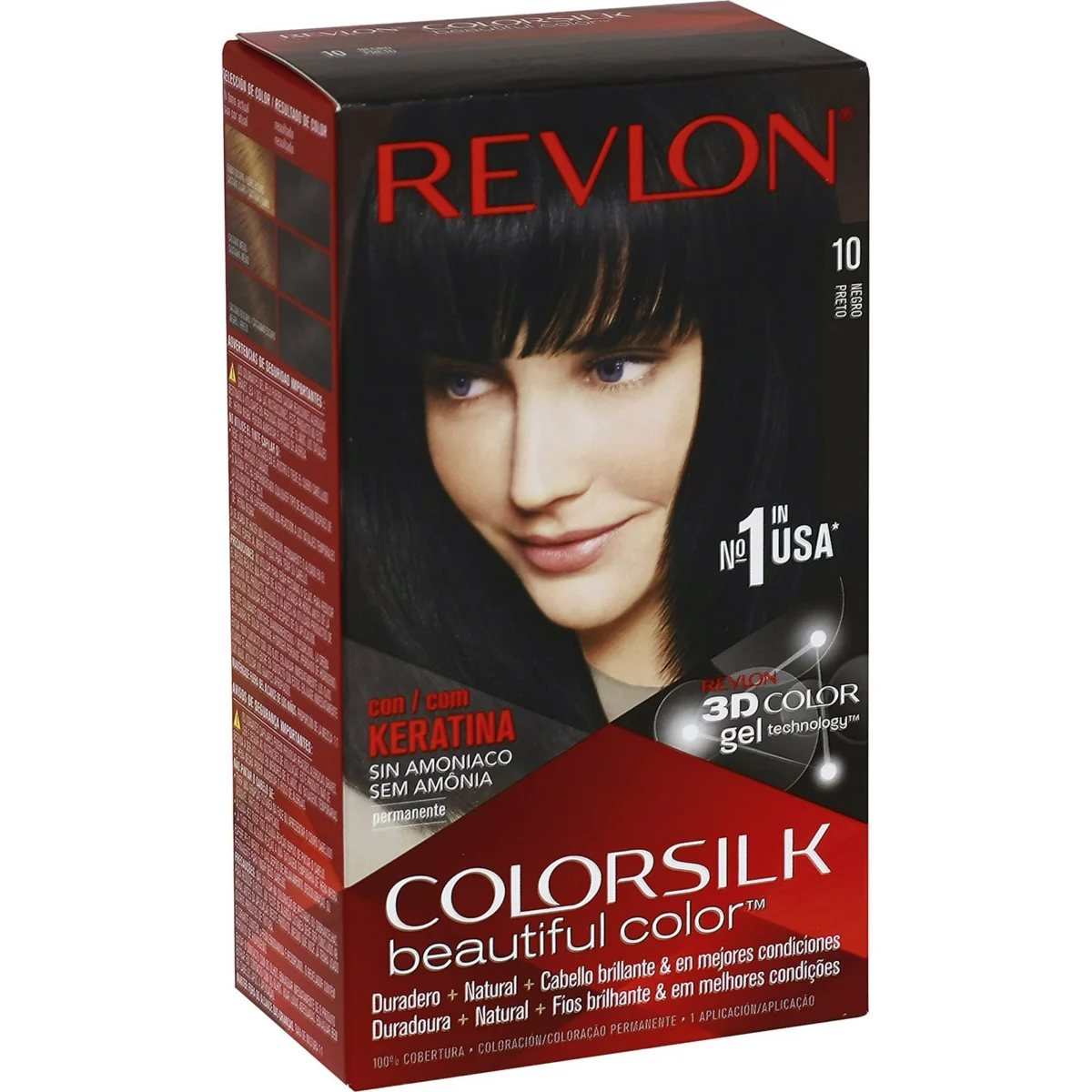 Haarfarbe Schwarz Nr. 10 Colorsilk