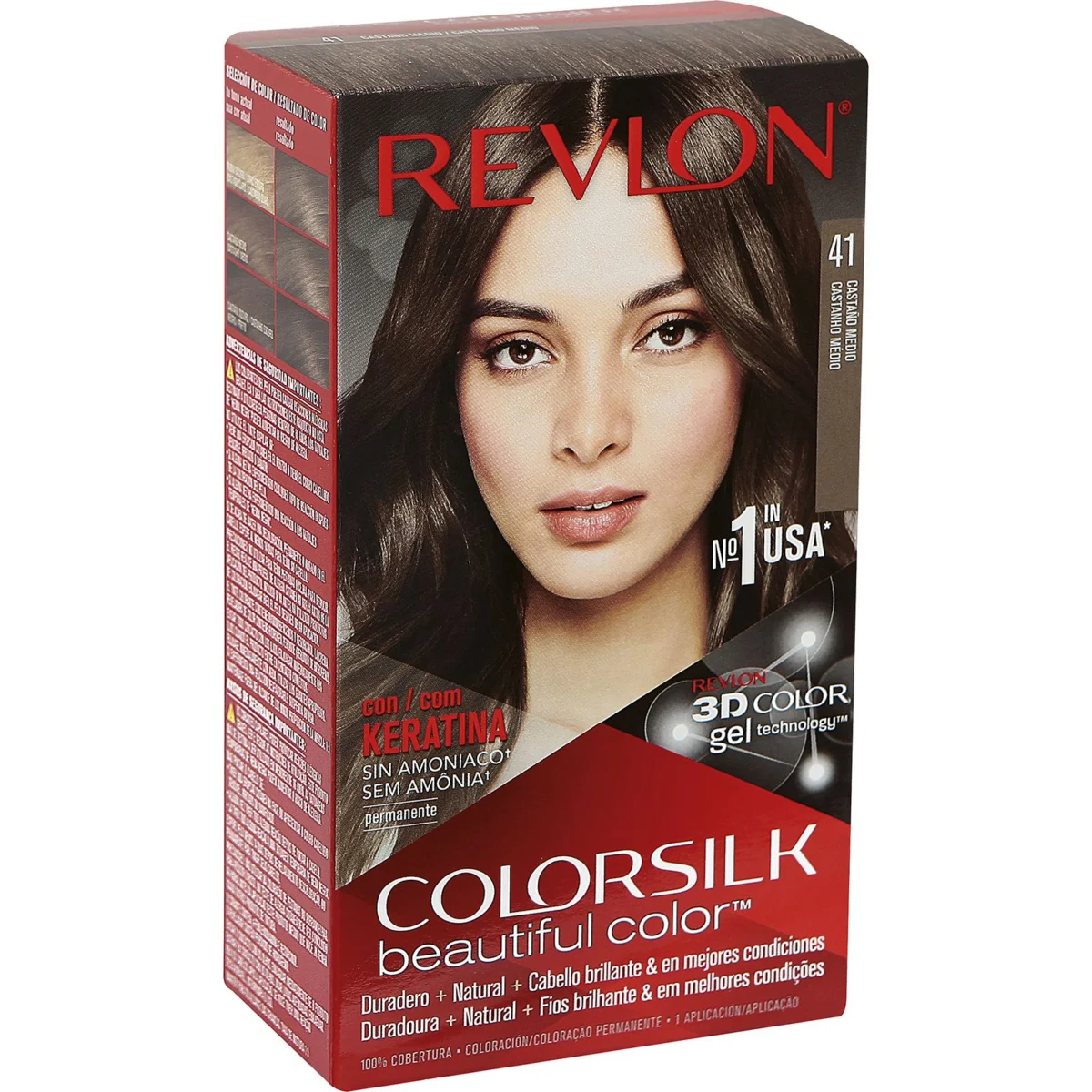 Haarfarbe Mittelbraun Nr. 41 Colorsilk