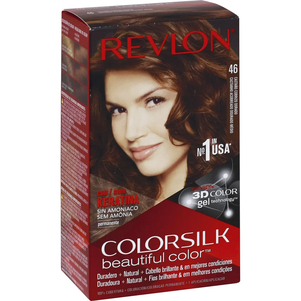 Tint castany coure daurat núm. 46 Colorsilk