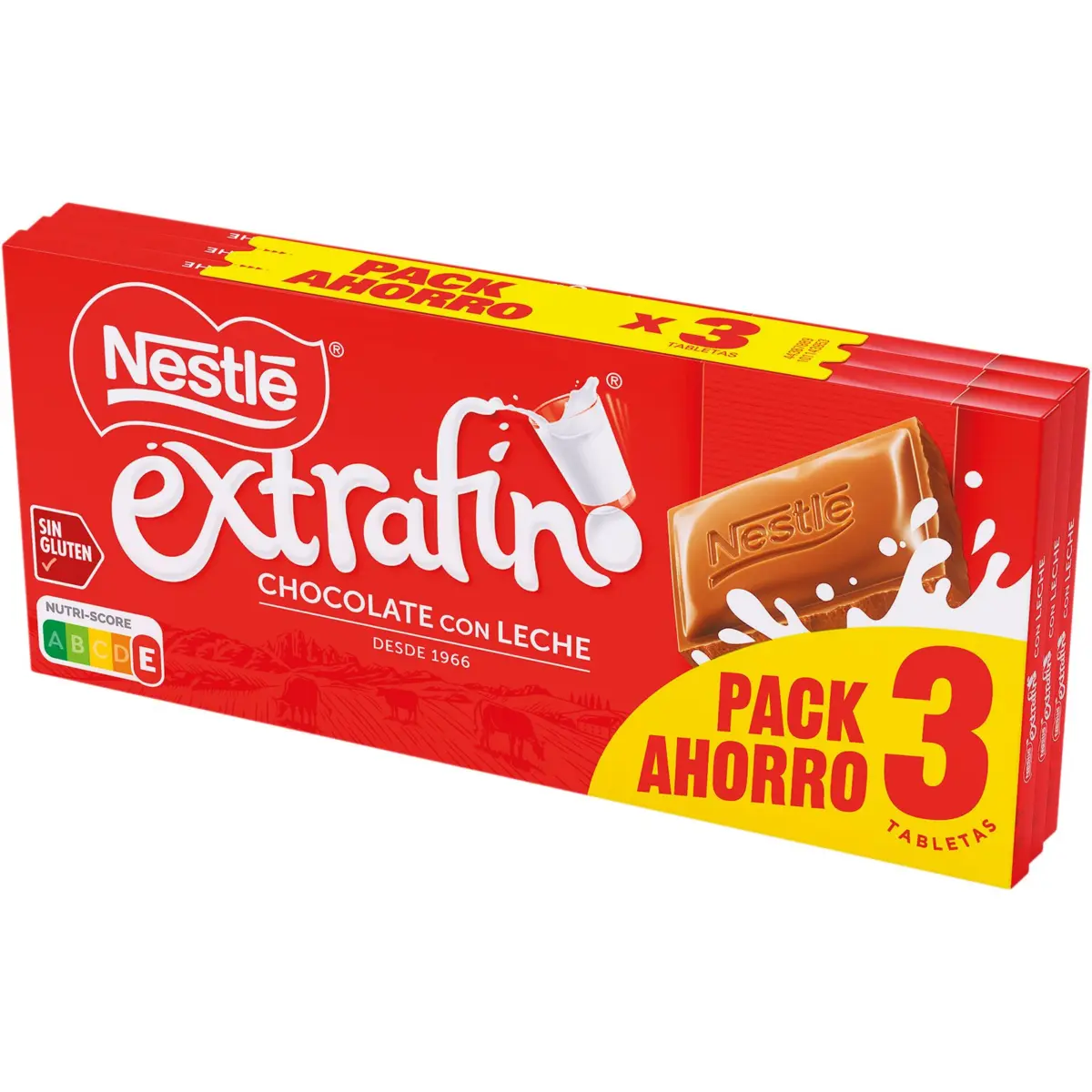 Extradünne Milchschokolade Nestle, Packung