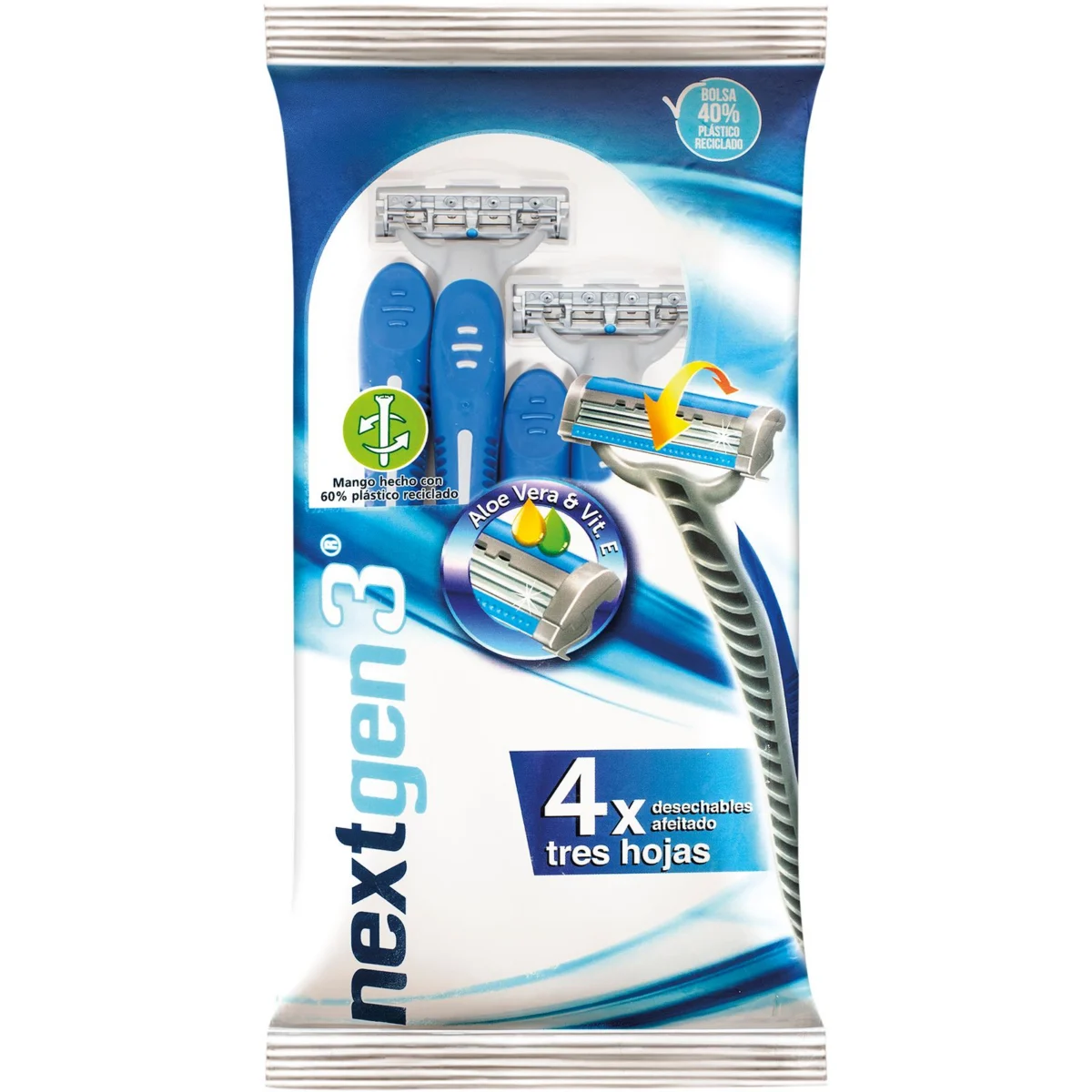 Nextgen Einwegrasierer mit 3 Klingen