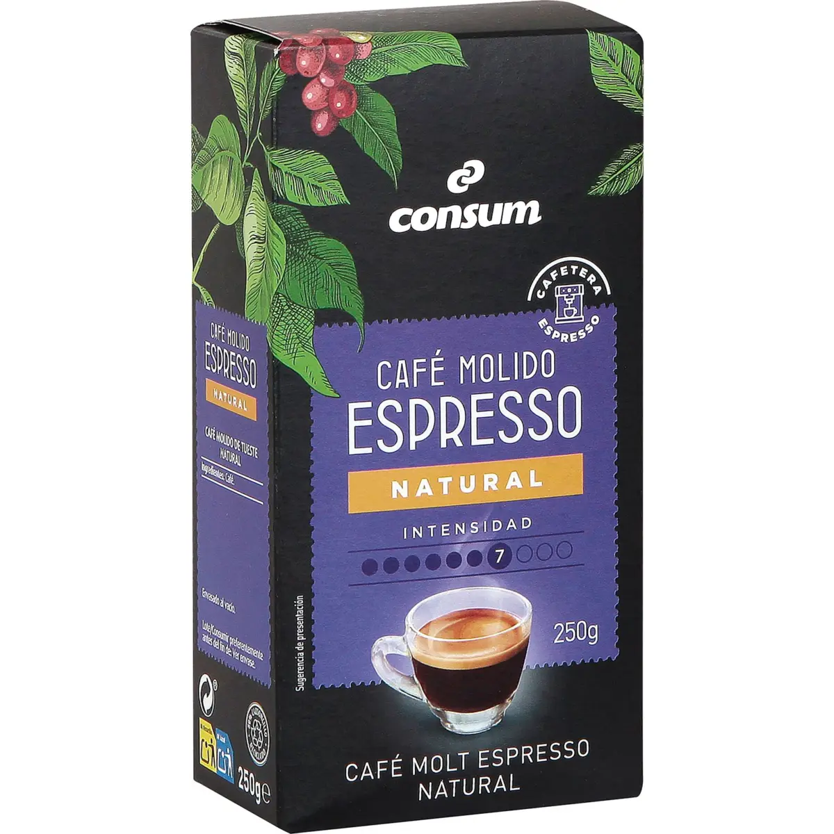 Cafè espresso natural mòlt Consum