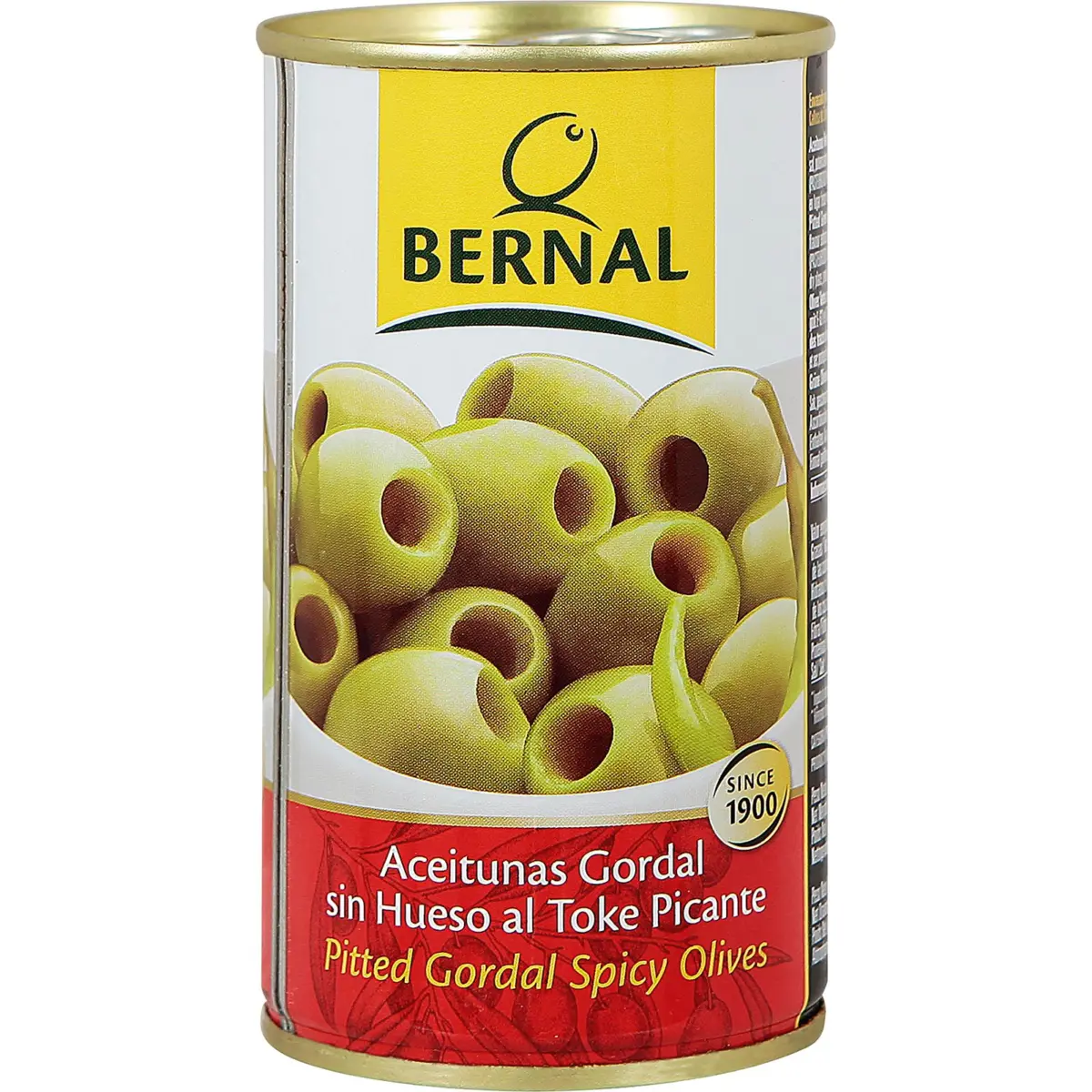Scharfe Gordal-Oliven ohne Stein, Dose Bernal