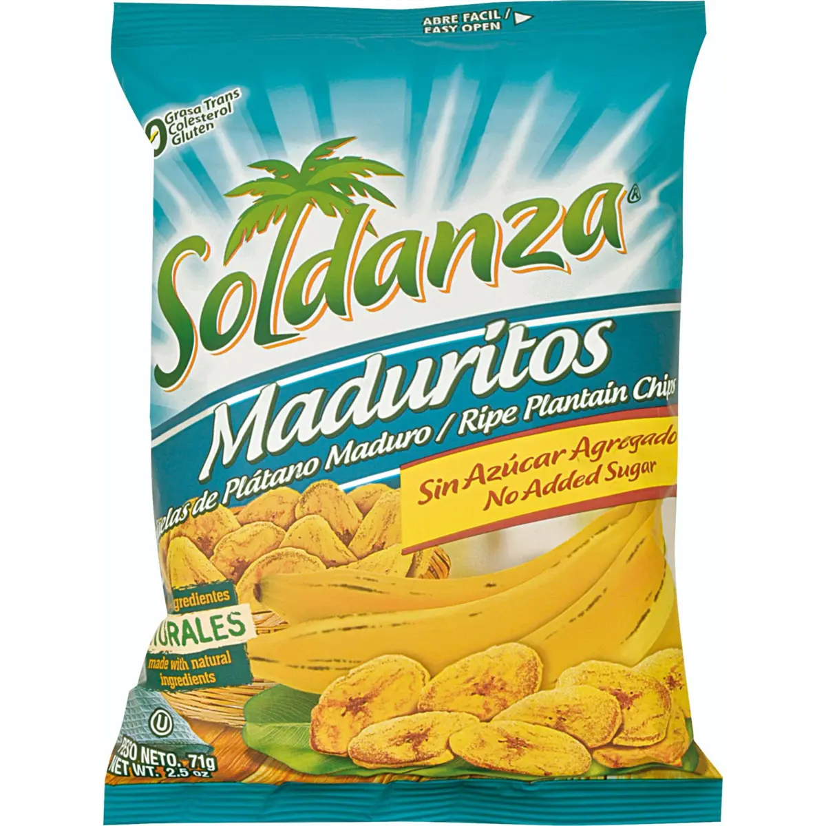 Reife Bananenchips, Beutel Soldanza