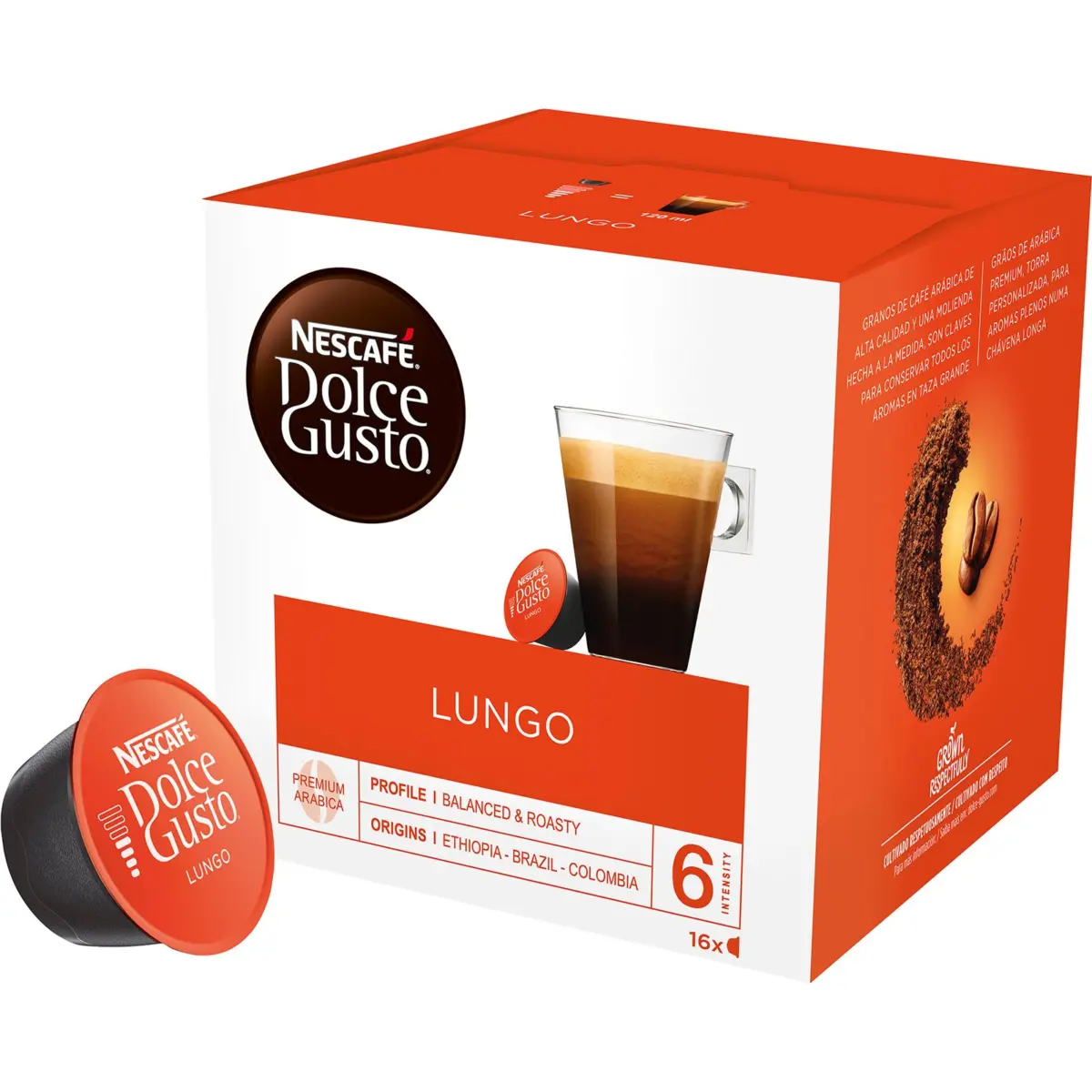 Lungo-Kaffee in Kapseln Dolce Gusto