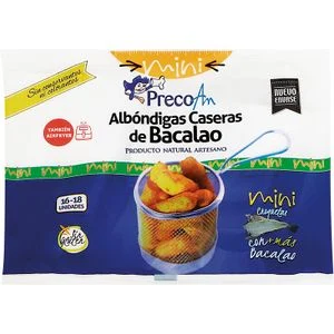 Mini Albóndigas Bacalao sin Gluten Precoan