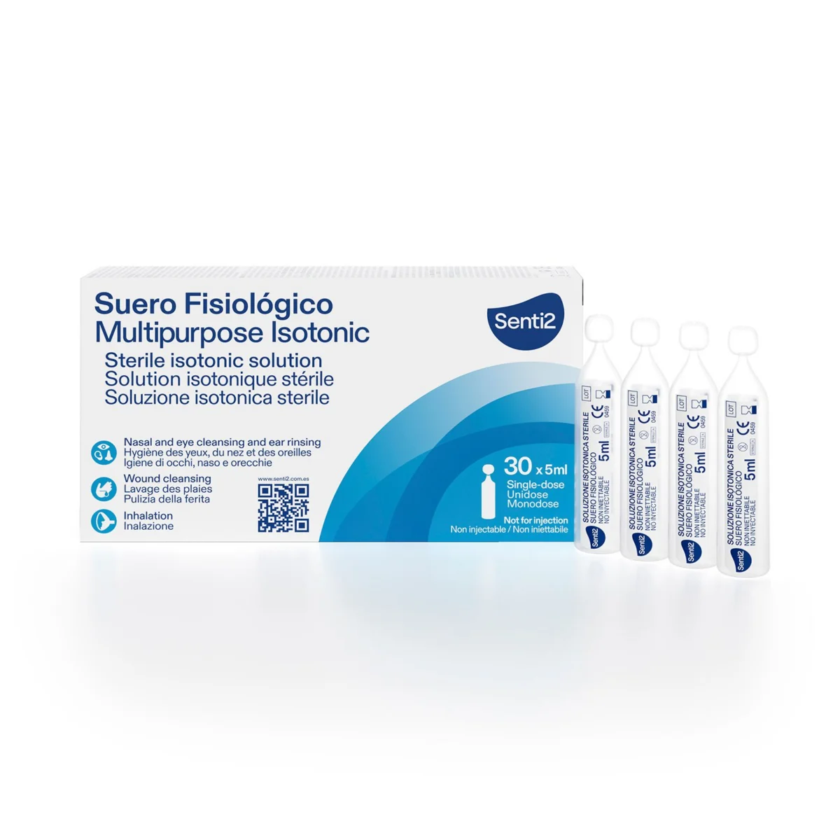 Single-dose saline solution Senti-2