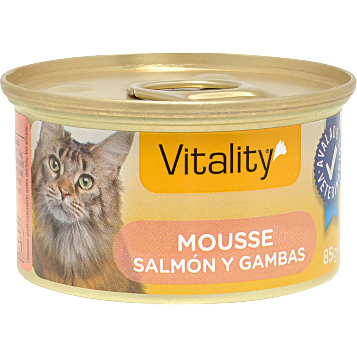Comida Húmeda Gatos Mousse Salmón Gamba Vitality