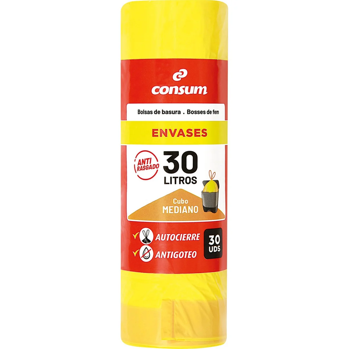 Bosses d’escombraries per a envasos 30 Litros Consum
