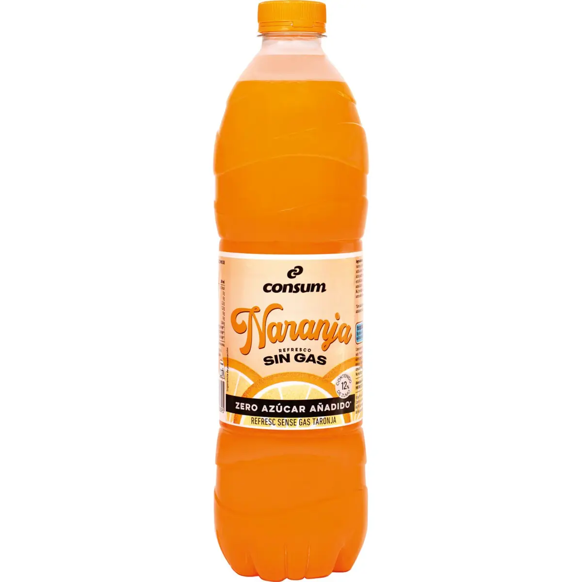 Still sugar-free orange soft drink, bottle Consum