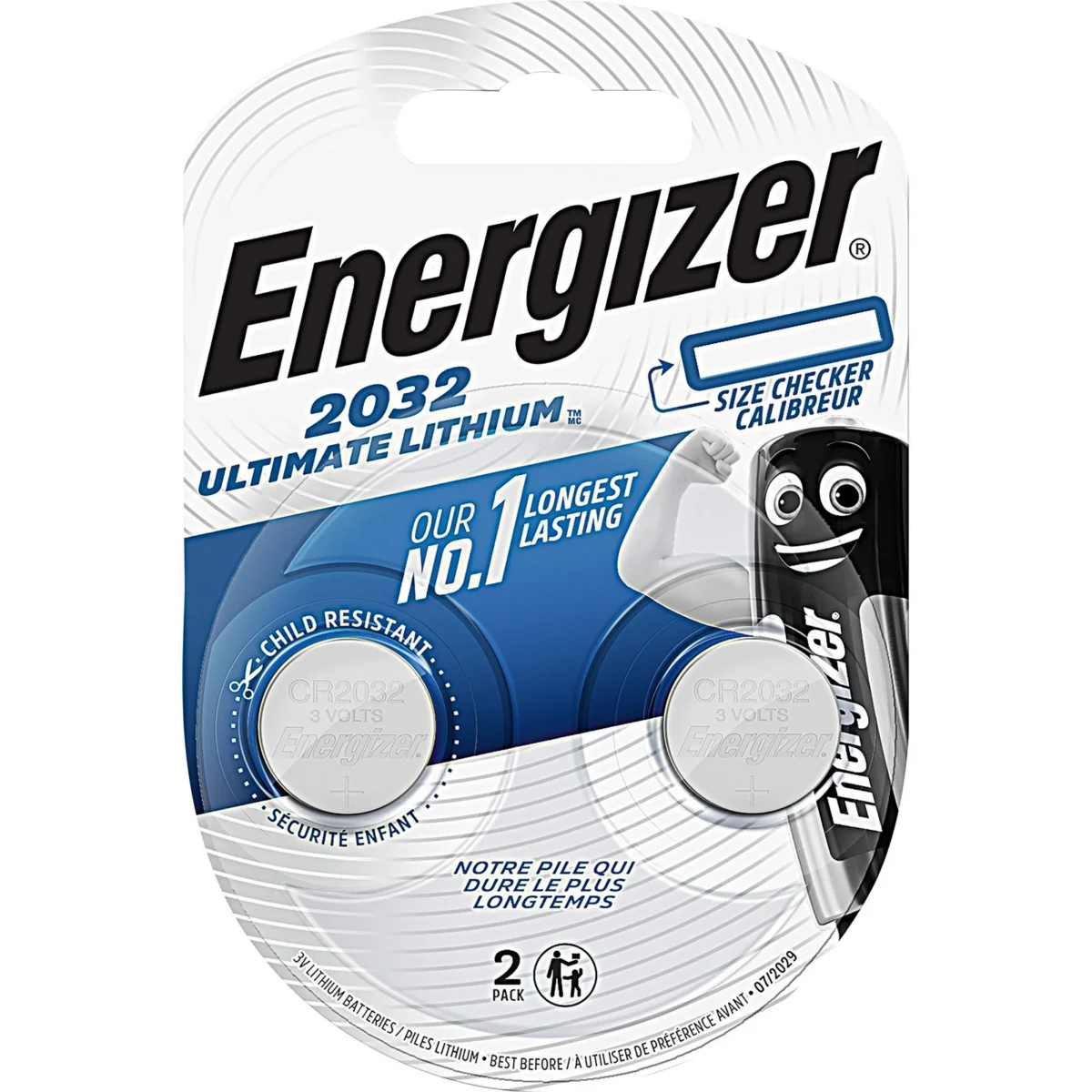 CR 2032 lithium button battery Energizer
