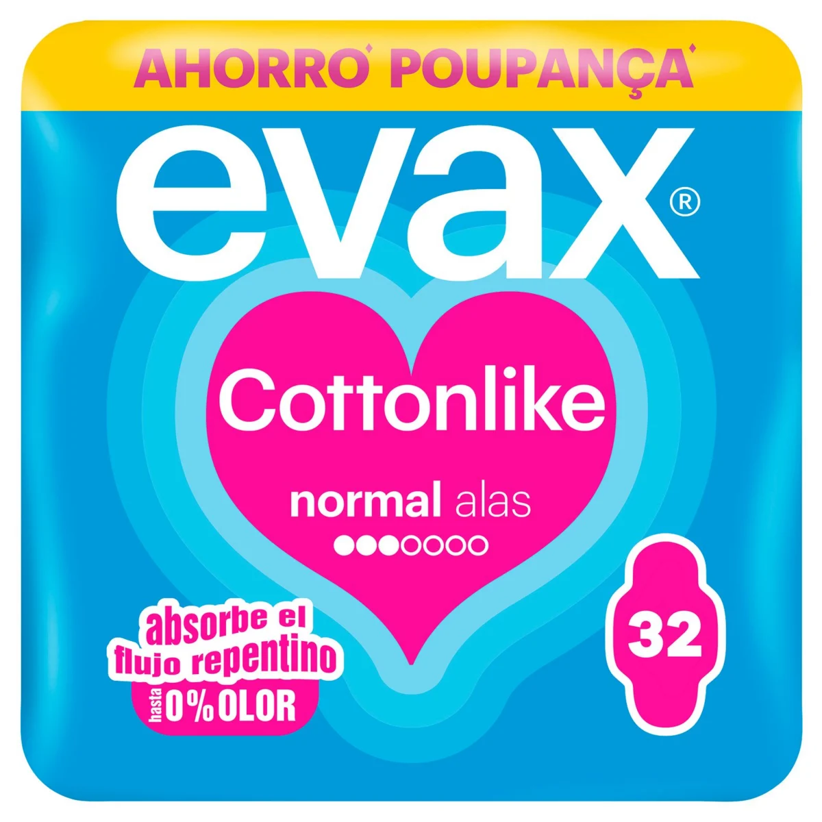 Binden Cottonlike Normal mit Flügeln Evax
