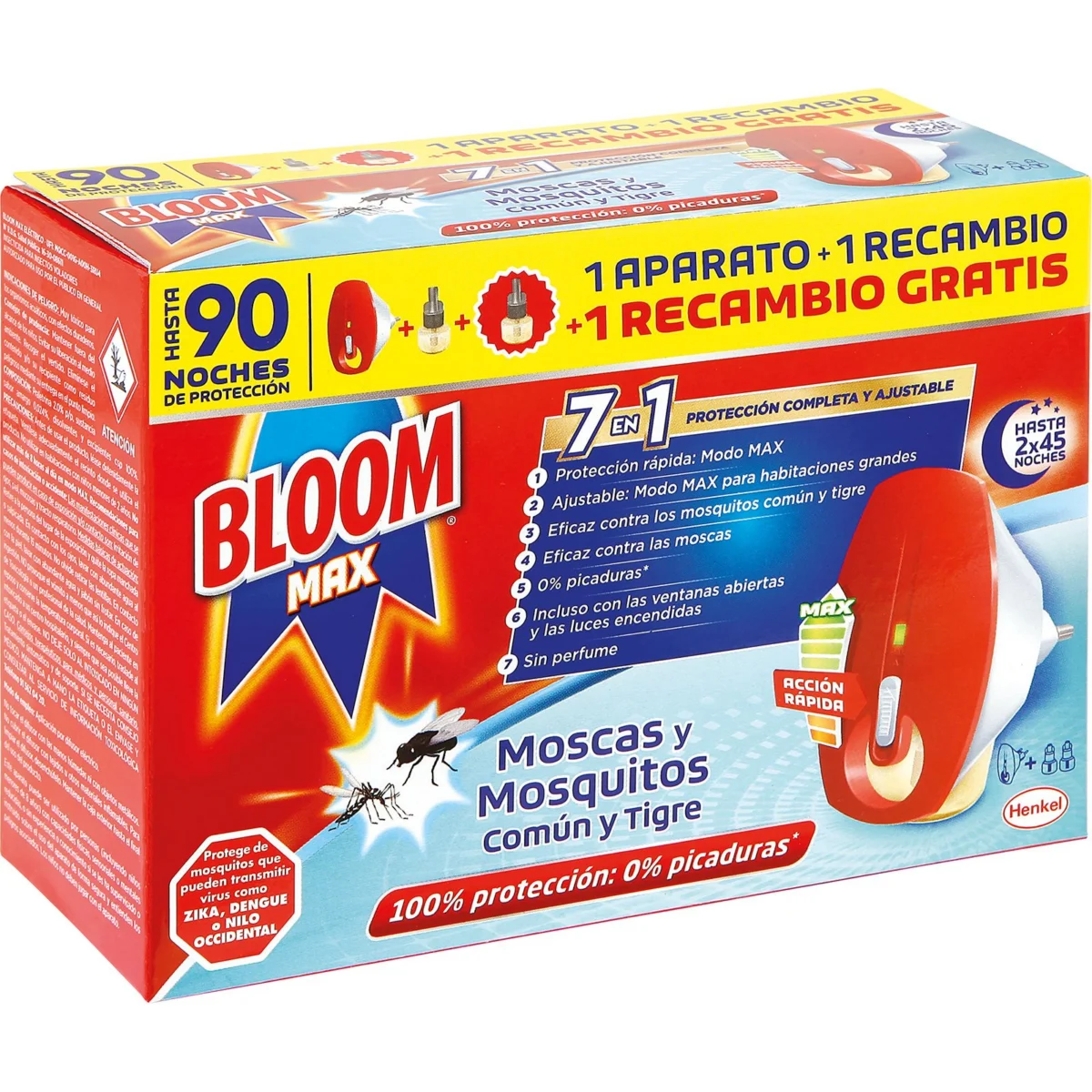Electric liquid insecticide device plus refill Bloom