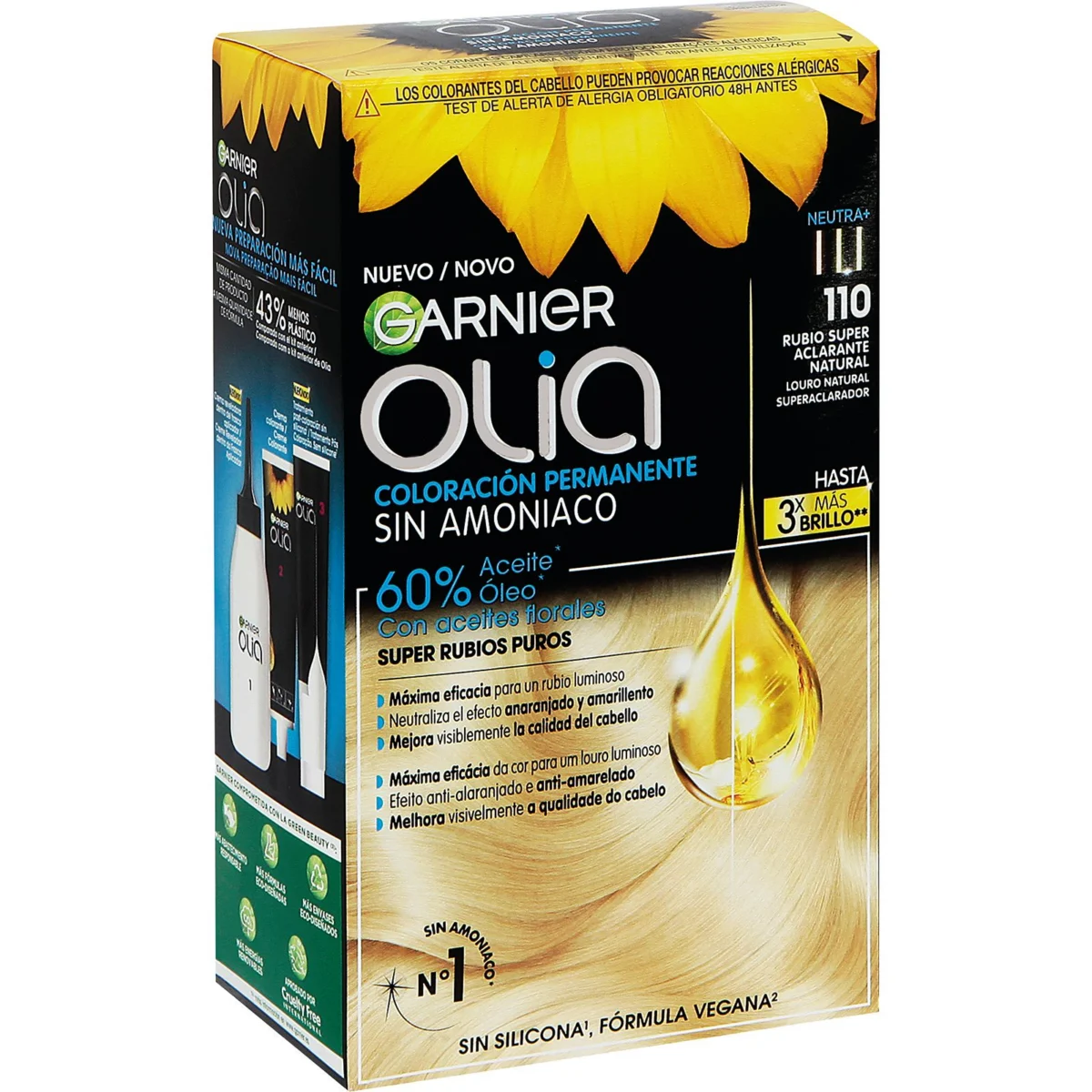 Tinte Rubio 110 Super Aclarante Natural Olia