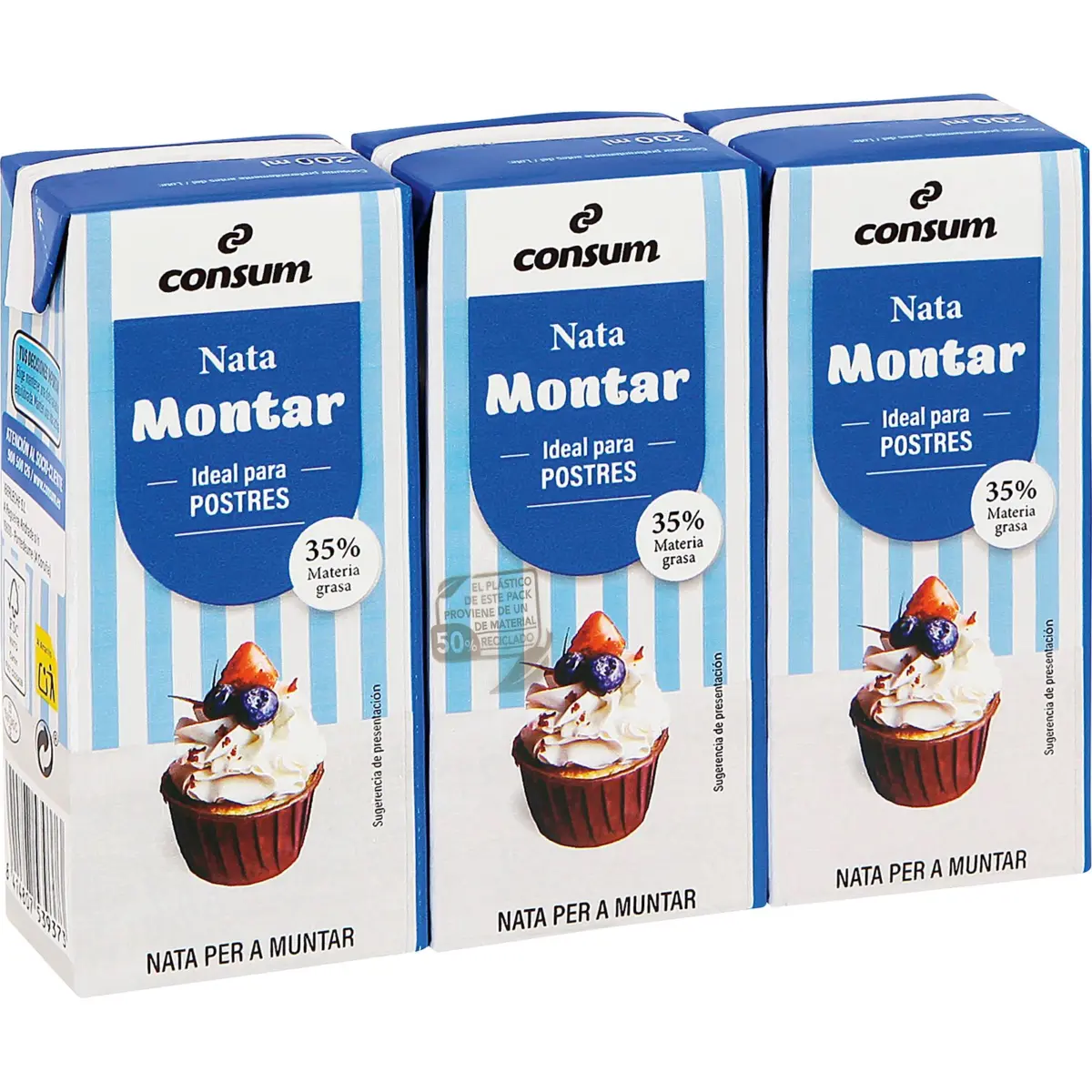 Nata per muntar, minibrik, pack de 3 Consum