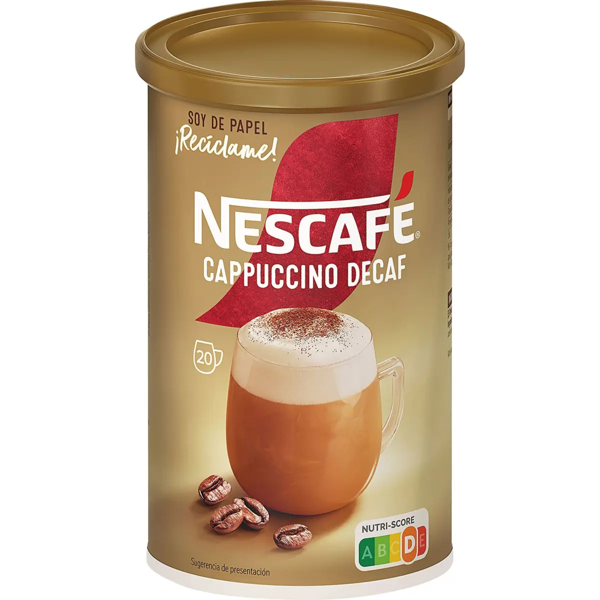 Cappuccino soluble décaféiné Nescafe