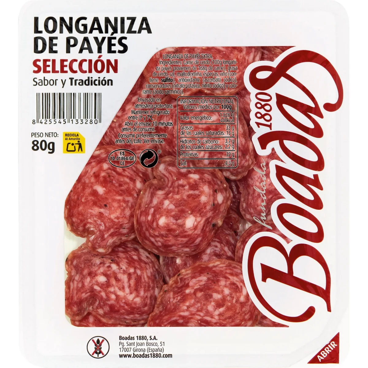 Колбаса Longaniza de Payés Boadas