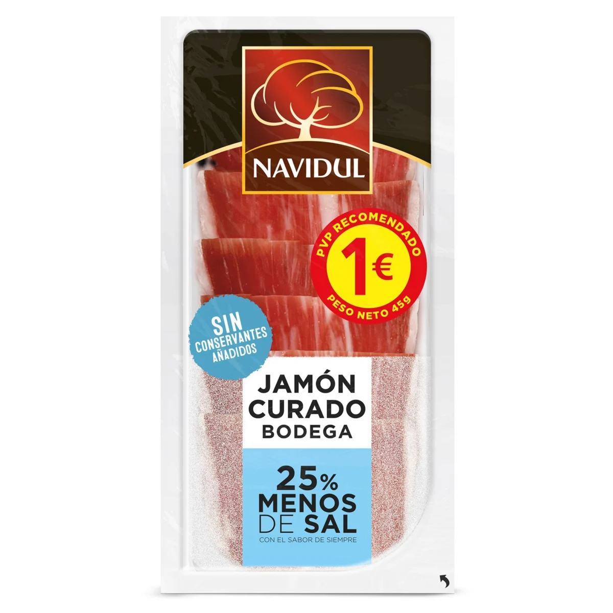 Pernil curat amb menys sal Navidul