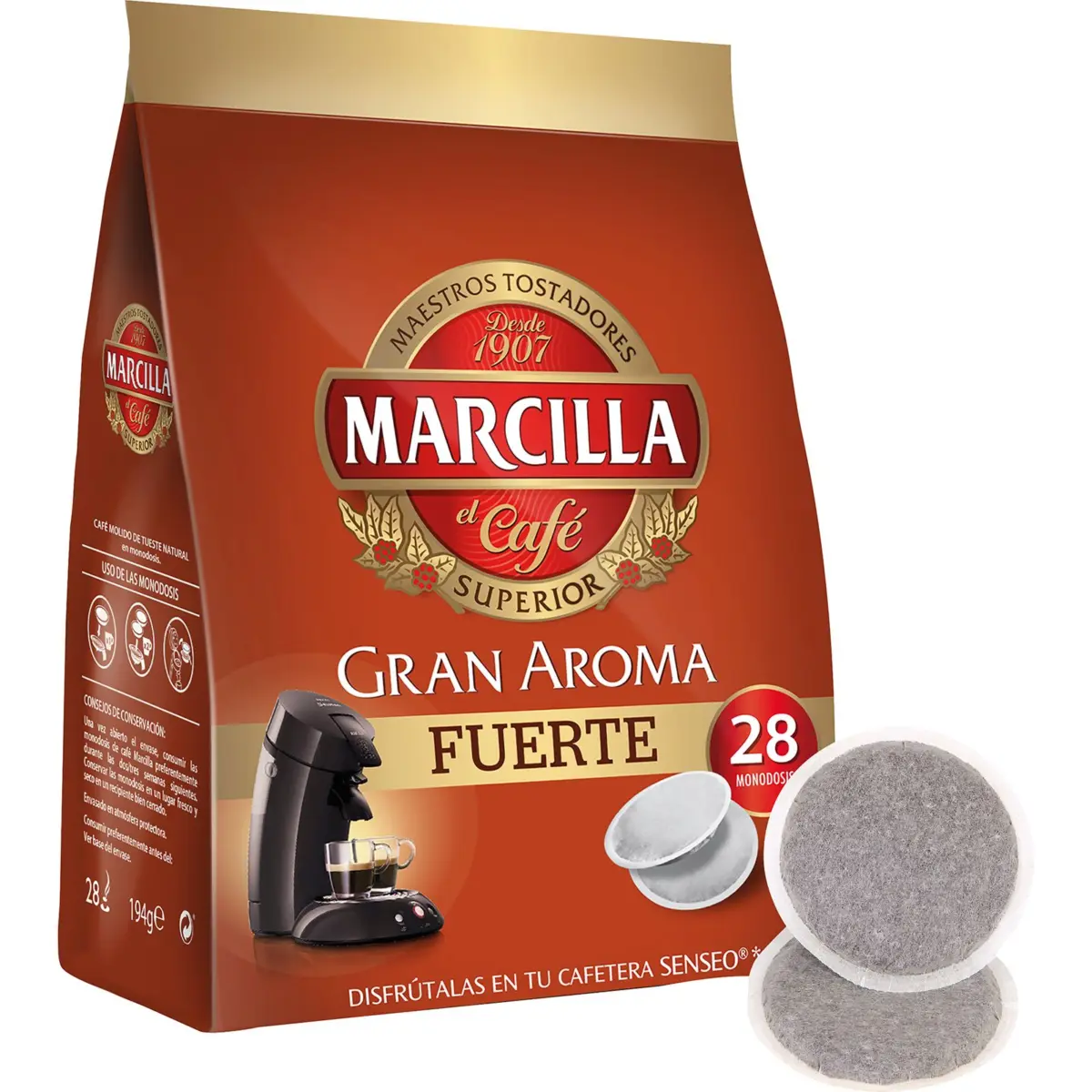 Strong Senseo Coffee Pods Marcilla