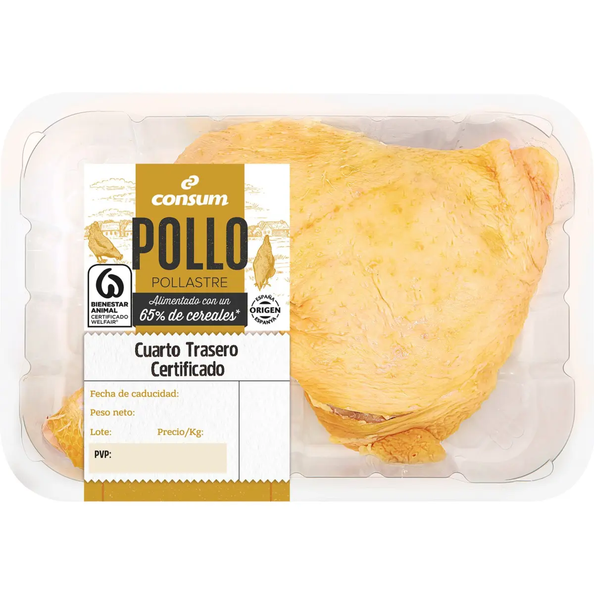 Quart arrière de poulet certifié Consum