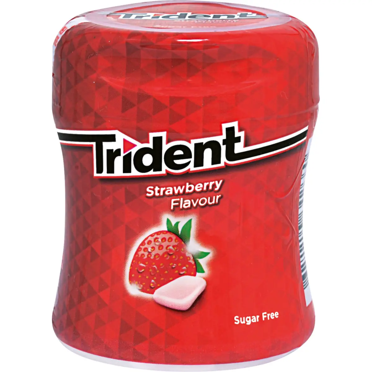 Erdbeer-Kaugummidragees in der Dose Trident