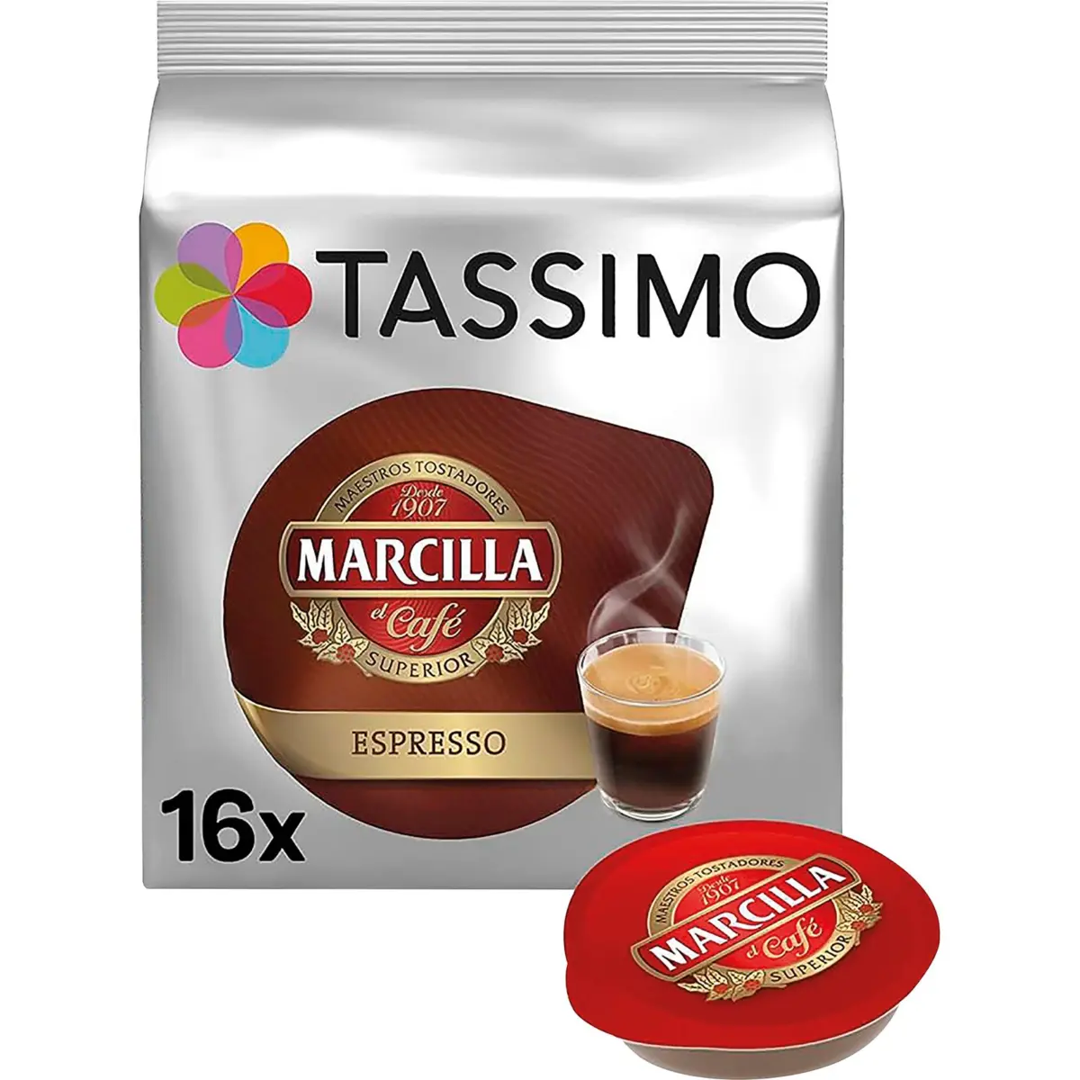 Café espresso en capsules Tassimo Marcilla